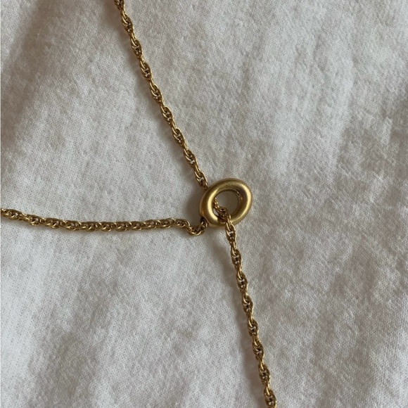 Madewell Gold Wishbone Pendant Necklace - Picture 4 of 5